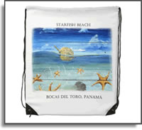 Backpacks Starfish Beach - Bocas Del Toro, Panama - Island Art by Yotigo